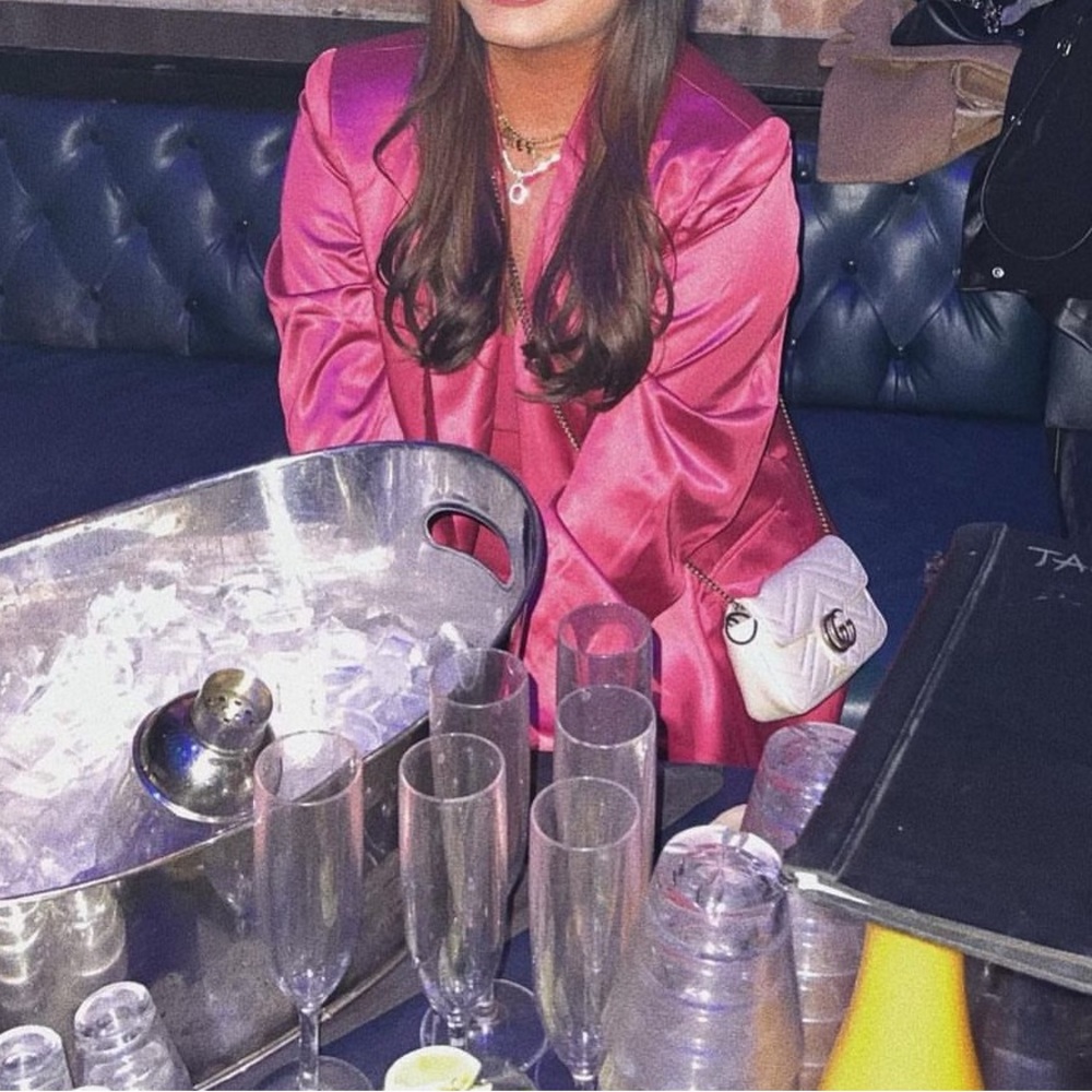 Satin Hot Pink Blazer and Matching Dress